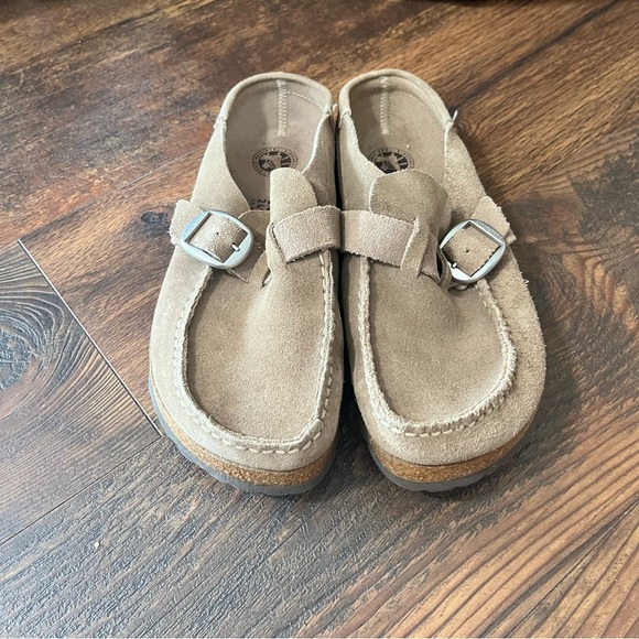 Birkenstock Shoes - Women’s Birkenstock Buckley Suede Mules Size 37 US 6-6.5